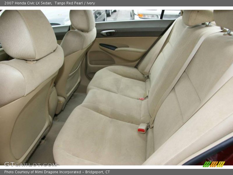 Tango Red Pearl / Ivory 2007 Honda Civic LX Sedan
