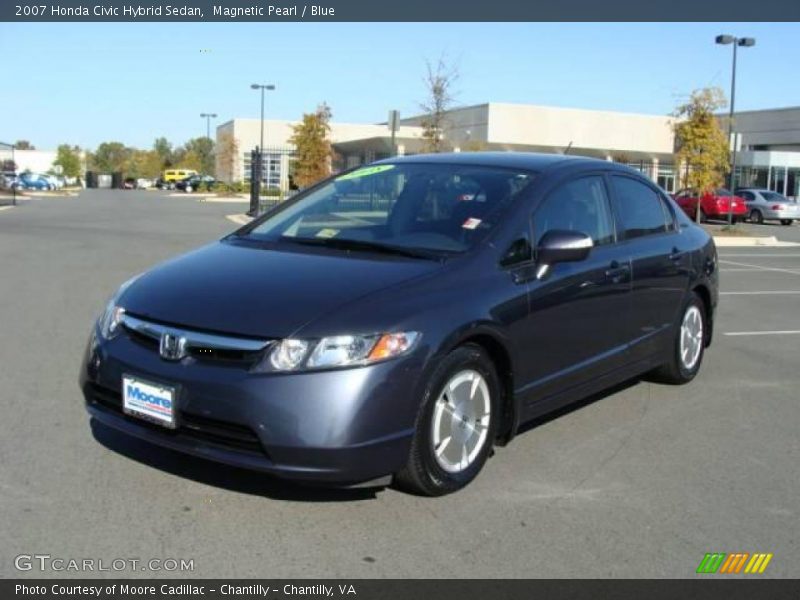 Magnetic Pearl / Blue 2007 Honda Civic Hybrid Sedan
