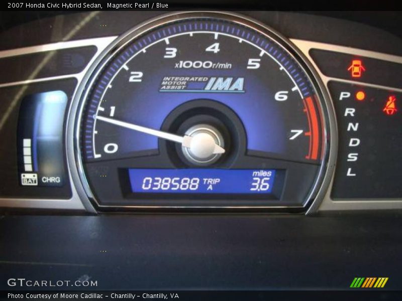 Magnetic Pearl / Blue 2007 Honda Civic Hybrid Sedan