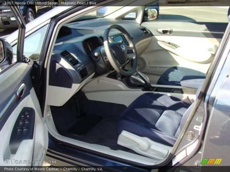 Magnetic Pearl / Blue 2007 Honda Civic Hybrid Sedan
