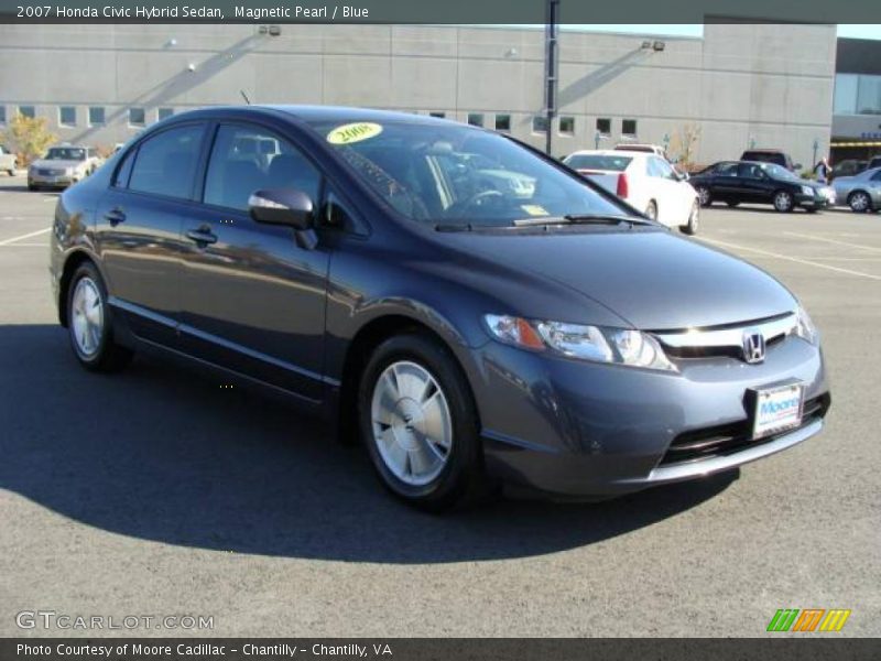 Magnetic Pearl / Blue 2007 Honda Civic Hybrid Sedan
