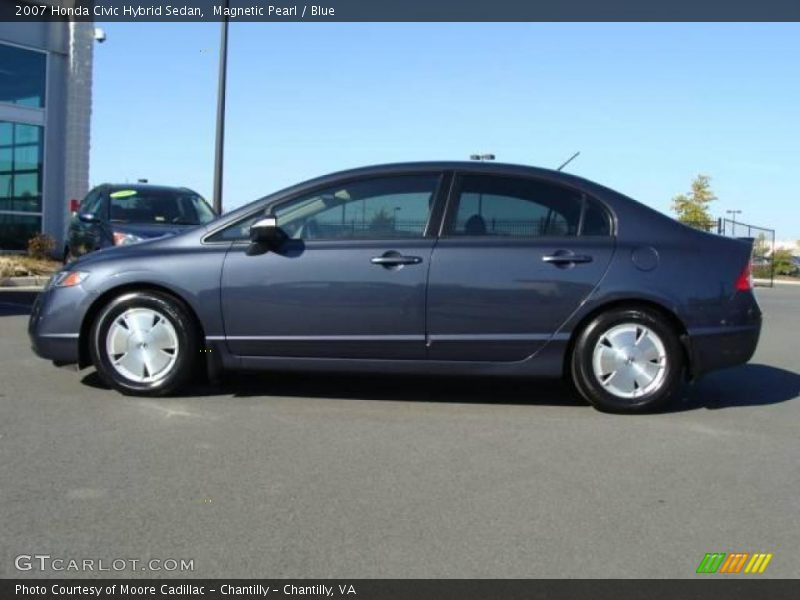 Magnetic Pearl / Blue 2007 Honda Civic Hybrid Sedan