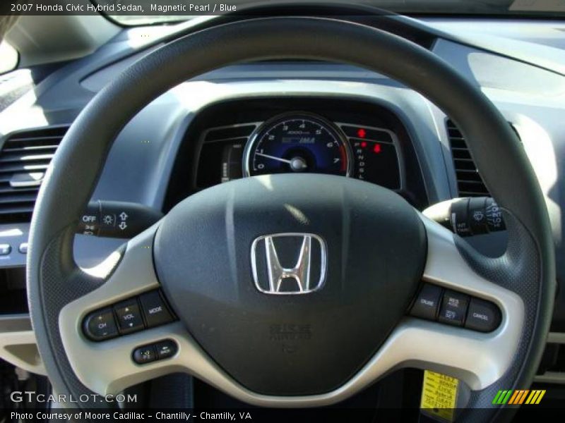 Magnetic Pearl / Blue 2007 Honda Civic Hybrid Sedan