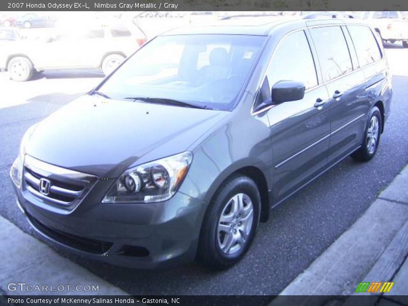 Nimbus Gray Metallic / Gray 2007 Honda Odyssey EX-L