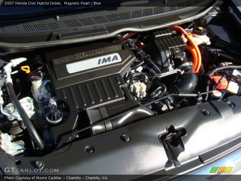 Magnetic Pearl / Blue 2007 Honda Civic Hybrid Sedan