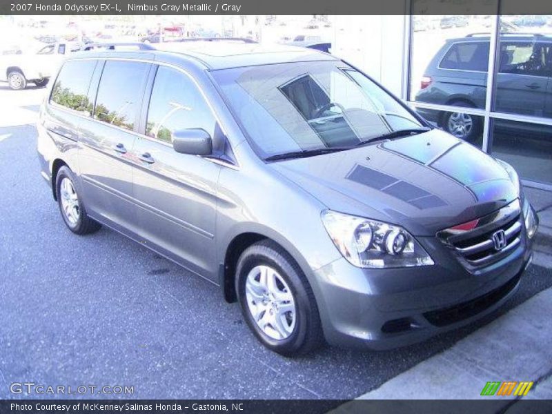 Nimbus Gray Metallic / Gray 2007 Honda Odyssey EX-L