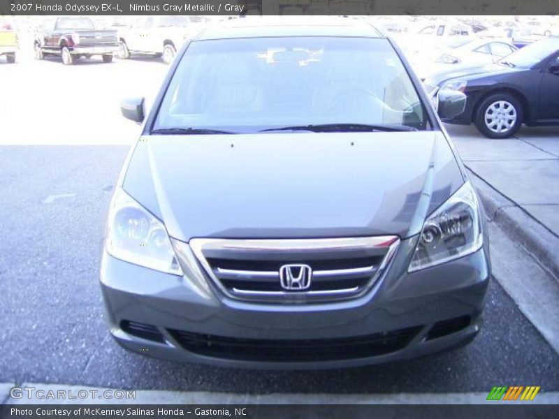 Nimbus Gray Metallic / Gray 2007 Honda Odyssey EX-L