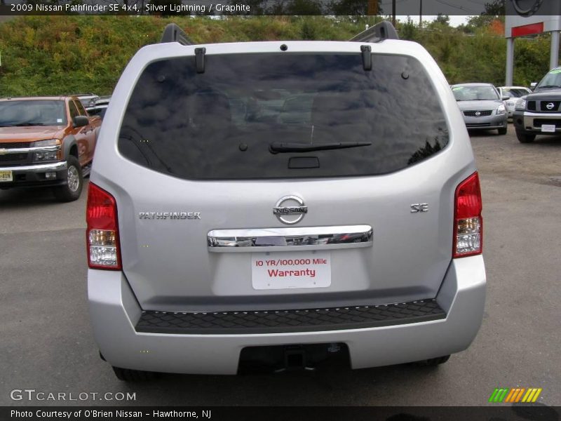 Silver Lightning / Graphite 2009 Nissan Pathfinder SE 4x4