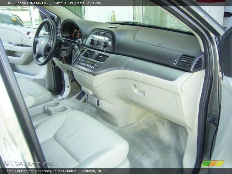 Nimbus Gray Metallic / Gray 2007 Honda Odyssey EX-L