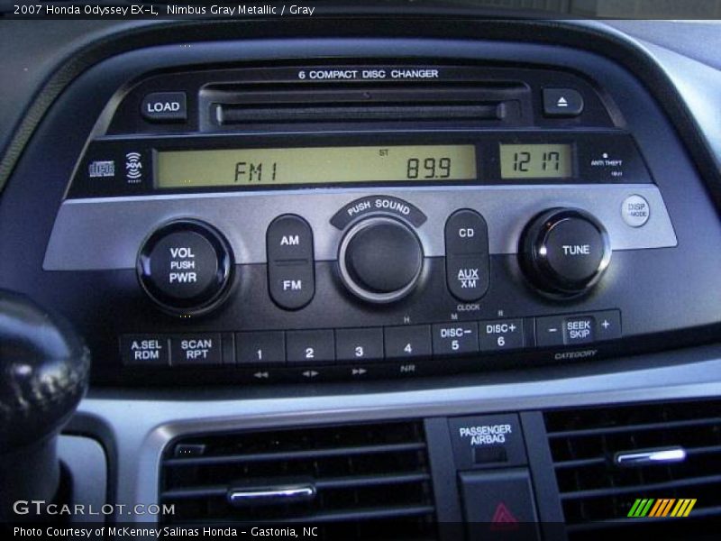 Nimbus Gray Metallic / Gray 2007 Honda Odyssey EX-L