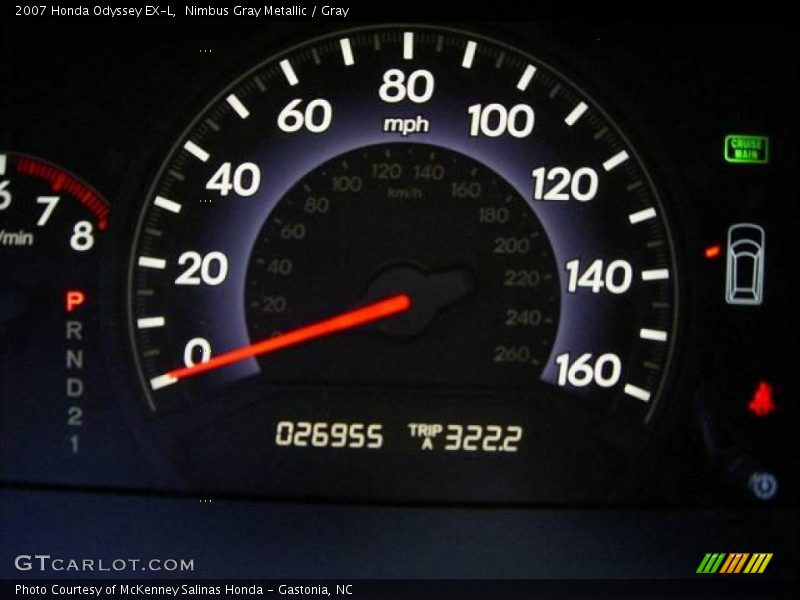 Nimbus Gray Metallic / Gray 2007 Honda Odyssey EX-L