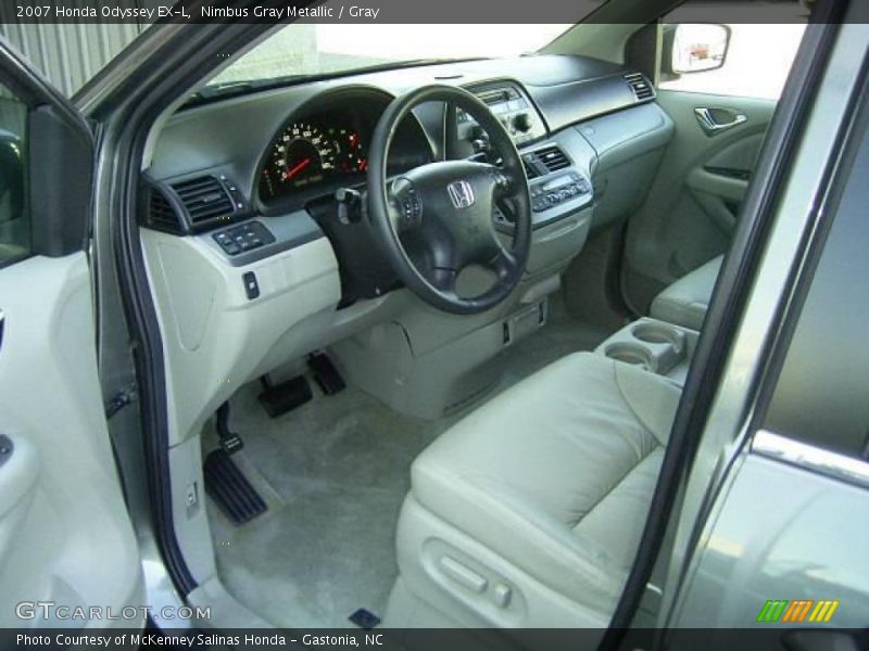 Nimbus Gray Metallic / Gray 2007 Honda Odyssey EX-L