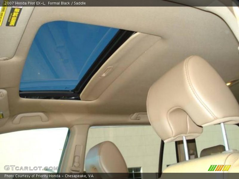 Formal Black / Saddle 2007 Honda Pilot EX-L
