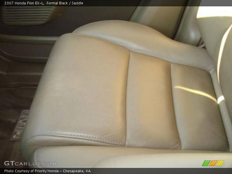 Formal Black / Saddle 2007 Honda Pilot EX-L