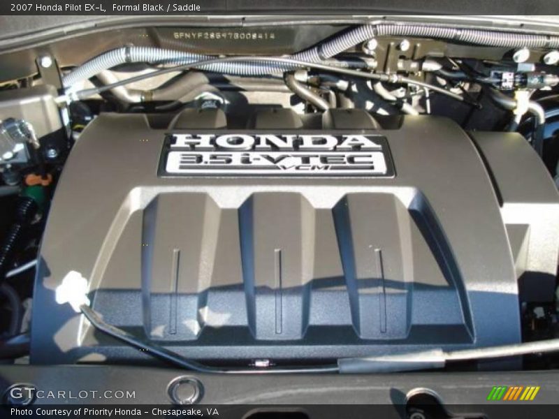 Formal Black / Saddle 2007 Honda Pilot EX-L