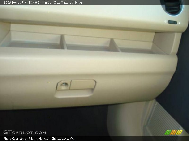 Nimbus Gray Metallic / Beige 2009 Honda Pilot EX 4WD