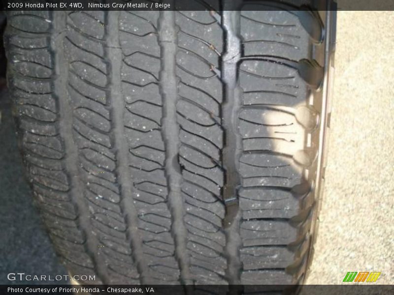Nimbus Gray Metallic / Beige 2009 Honda Pilot EX 4WD