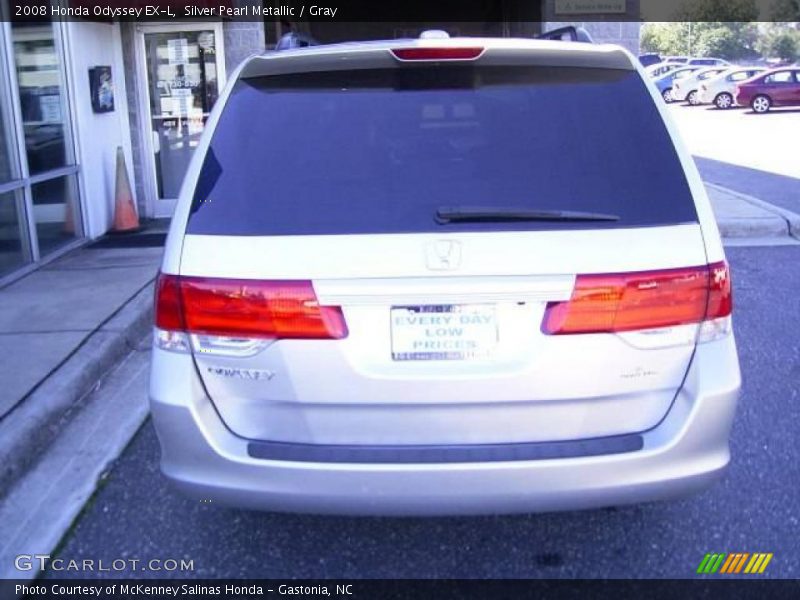 Silver Pearl Metallic / Gray 2008 Honda Odyssey EX-L