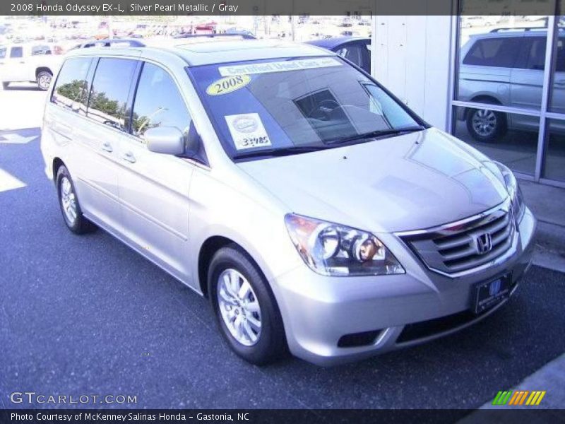 Silver Pearl Metallic / Gray 2008 Honda Odyssey EX-L
