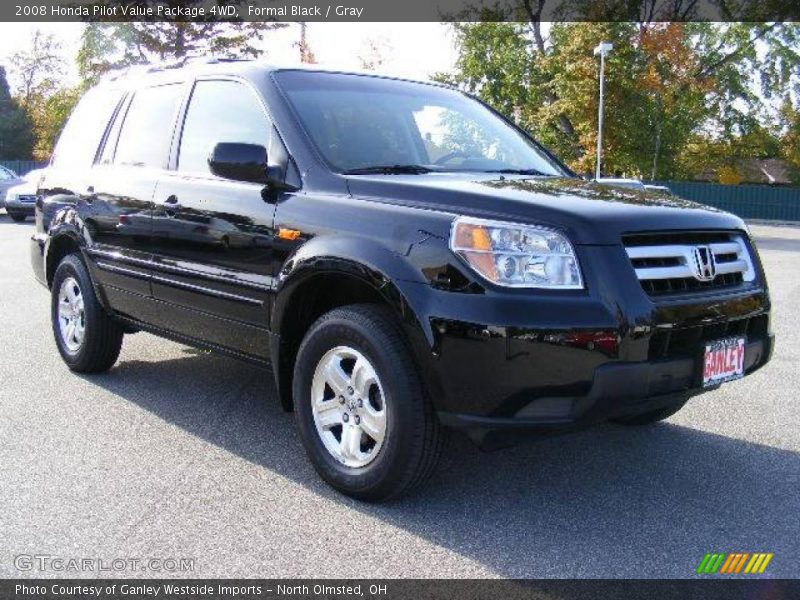 Formal Black / Gray 2008 Honda Pilot Value Package 4WD