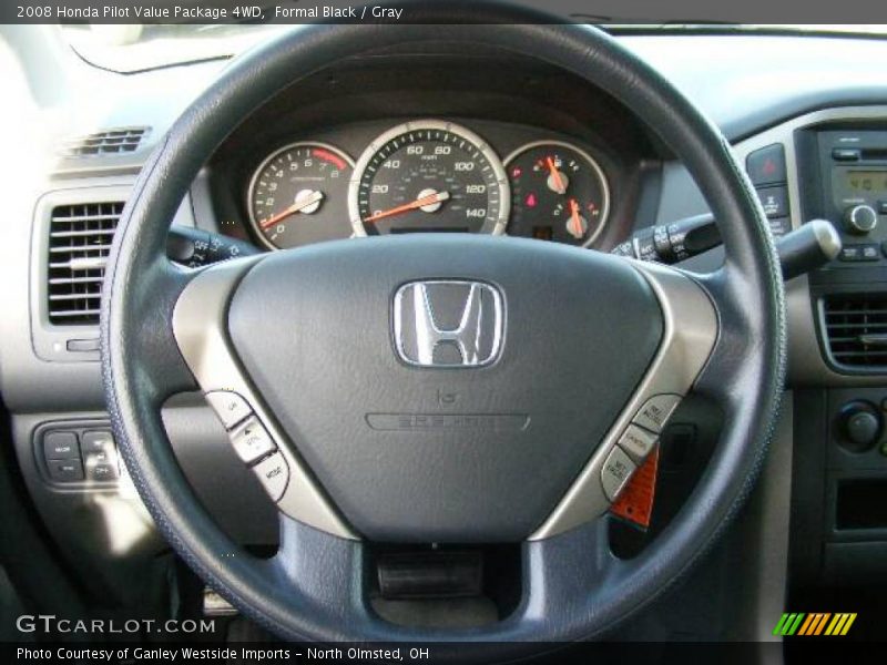 Formal Black / Gray 2008 Honda Pilot Value Package 4WD