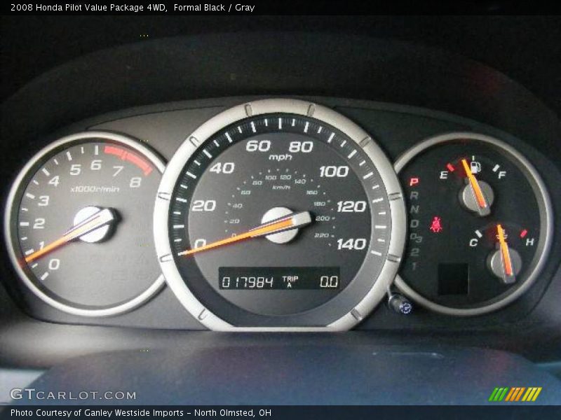 Formal Black / Gray 2008 Honda Pilot Value Package 4WD