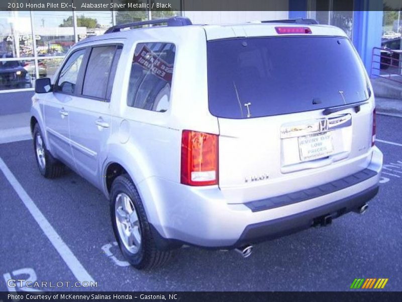 Alabaster Silver Metallic / Black 2010 Honda Pilot EX-L