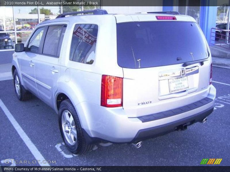 Alabaster Silver Metallic / Black 2010 Honda Pilot EX-L