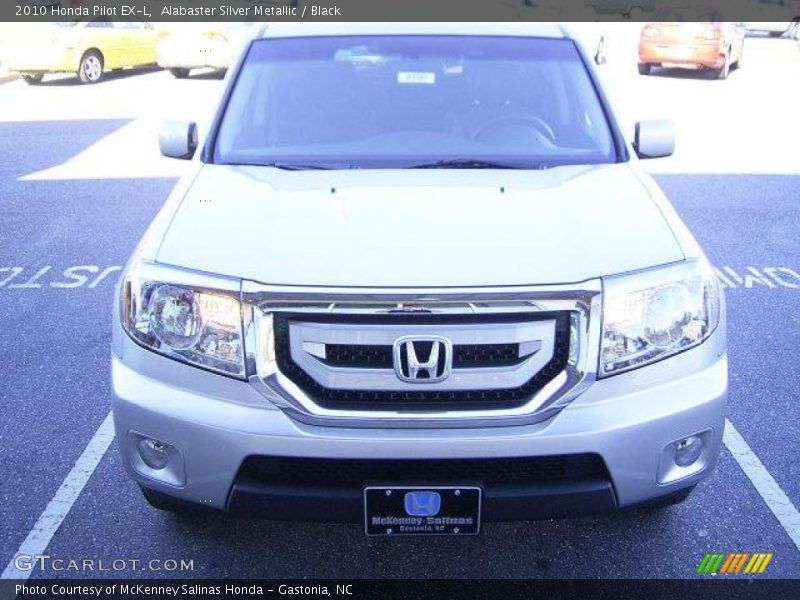 Alabaster Silver Metallic / Black 2010 Honda Pilot EX-L