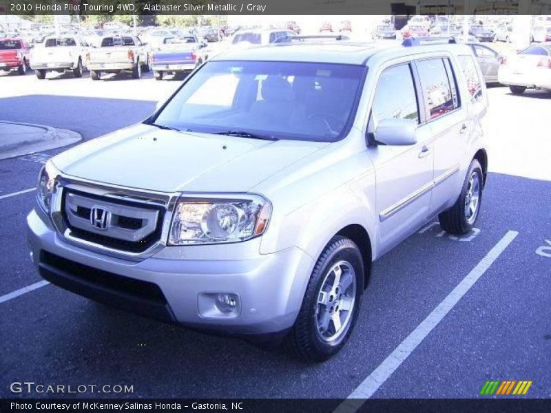 Alabaster Silver Metallic / Gray 2010 Honda Pilot Touring 4WD
