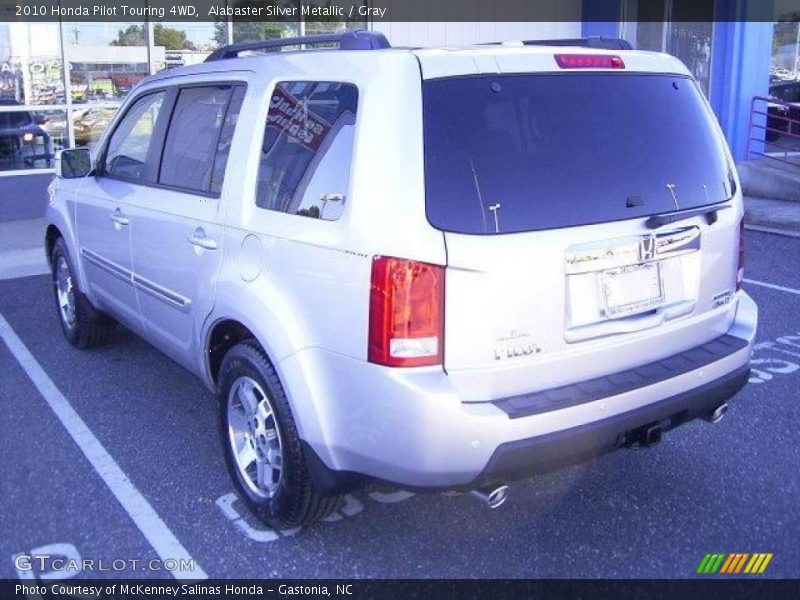 Alabaster Silver Metallic / Gray 2010 Honda Pilot Touring 4WD