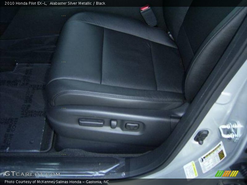 Alabaster Silver Metallic / Black 2010 Honda Pilot EX-L
