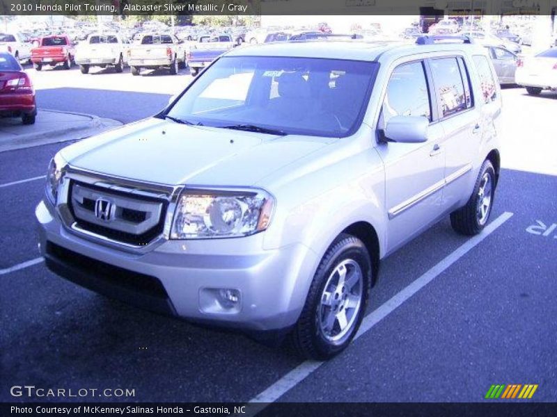 Alabaster Silver Metallic / Gray 2010 Honda Pilot Touring