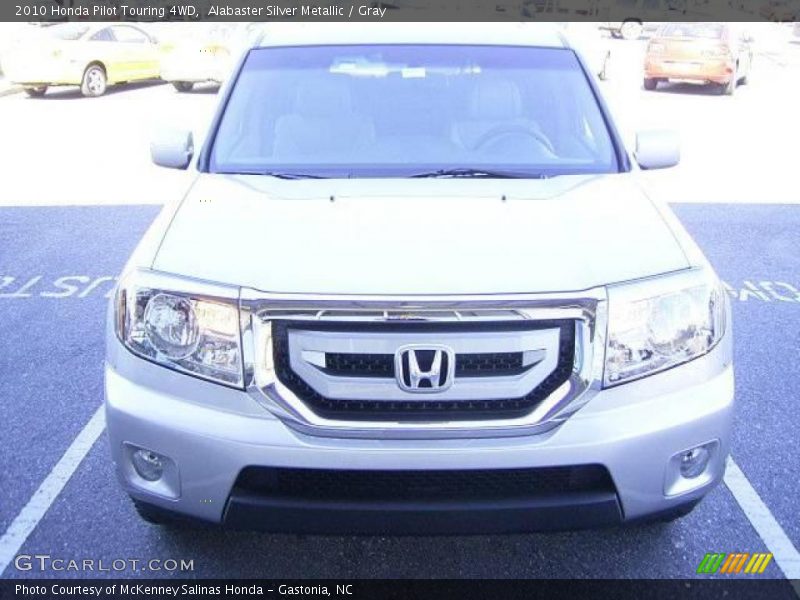 Alabaster Silver Metallic / Gray 2010 Honda Pilot Touring 4WD