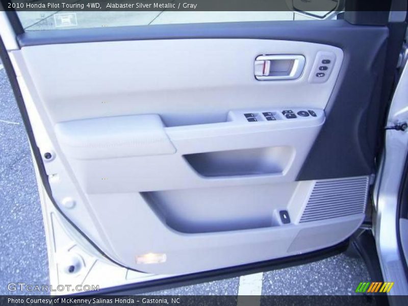 Alabaster Silver Metallic / Gray 2010 Honda Pilot Touring 4WD