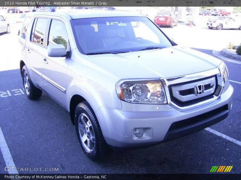 Alabaster Silver Metallic / Gray 2010 Honda Pilot Touring