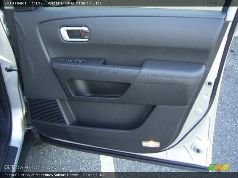 Alabaster Silver Metallic / Black 2010 Honda Pilot EX-L