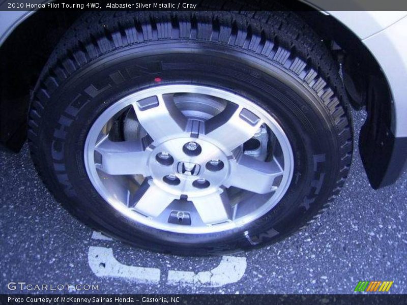 Alabaster Silver Metallic / Gray 2010 Honda Pilot Touring 4WD