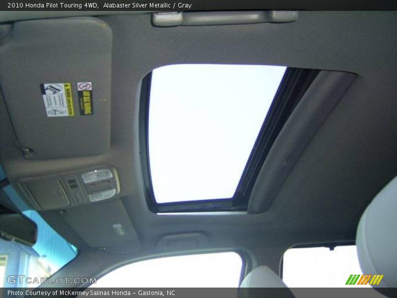 Alabaster Silver Metallic / Gray 2010 Honda Pilot Touring 4WD