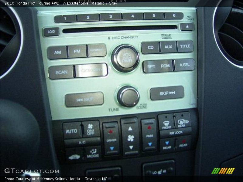 Alabaster Silver Metallic / Gray 2010 Honda Pilot Touring 4WD