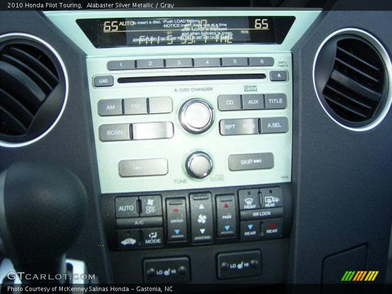 Alabaster Silver Metallic / Gray 2010 Honda Pilot Touring