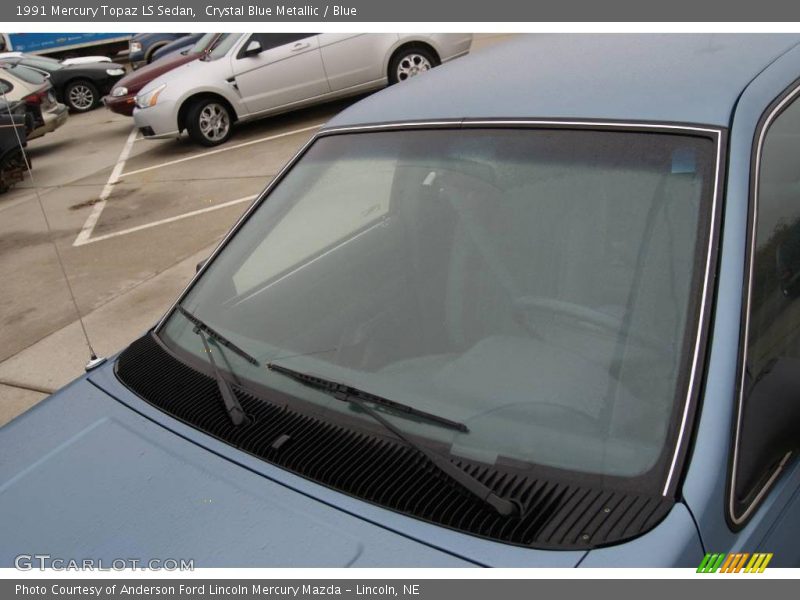 Crystal Blue Metallic / Blue 1991 Mercury Topaz LS Sedan