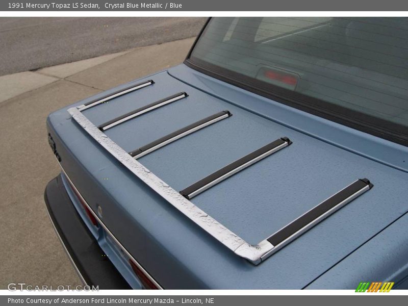 Crystal Blue Metallic / Blue 1991 Mercury Topaz LS Sedan