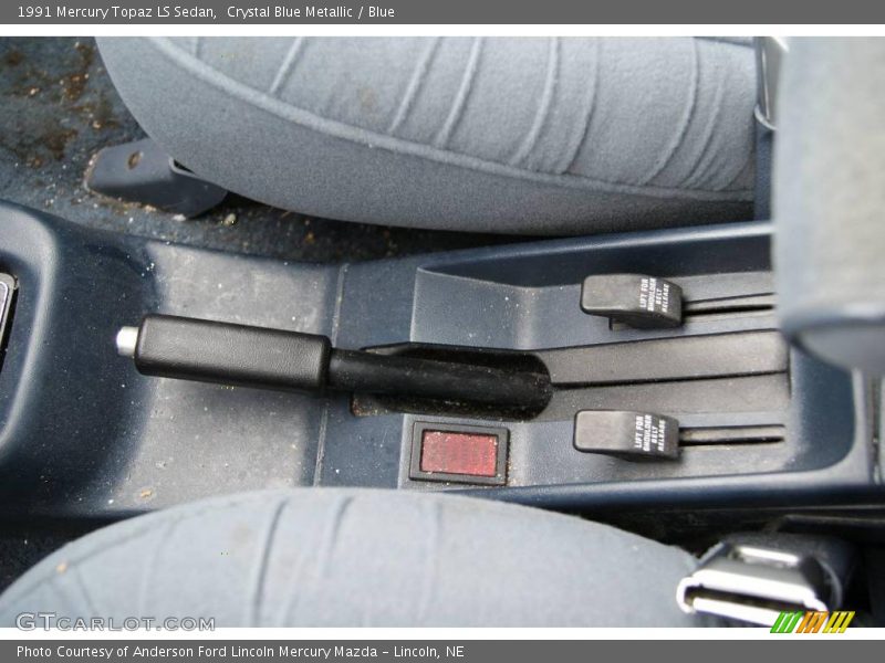 Crystal Blue Metallic / Blue 1991 Mercury Topaz LS Sedan