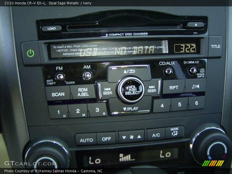 Opal Sage Metallic / Ivory 2010 Honda CR-V EX-L