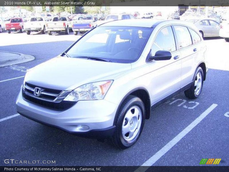 Alabaster Silver Metallic / Gray 2010 Honda CR-V LX