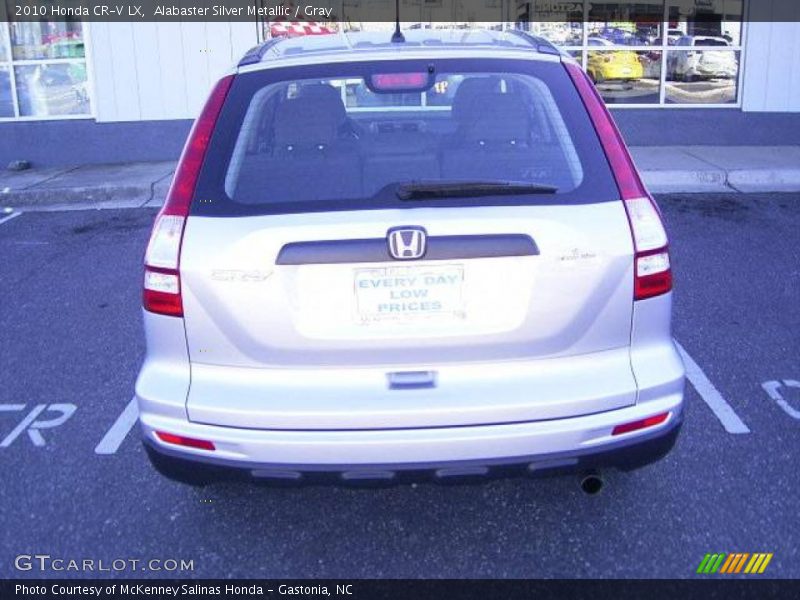 Alabaster Silver Metallic / Gray 2010 Honda CR-V LX