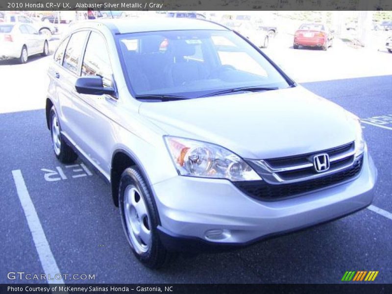 Alabaster Silver Metallic / Gray 2010 Honda CR-V LX