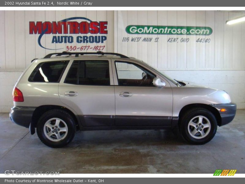 Nordic White / Gray 2002 Hyundai Santa Fe 2.4