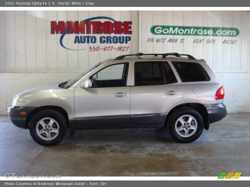 Nordic White / Gray 2002 Hyundai Santa Fe 2.4